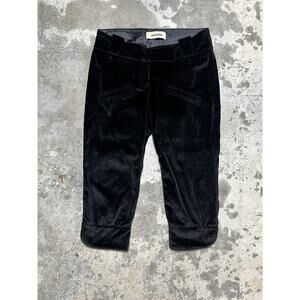 Nanushka Black Cotton Capri Pants Shorts Size Small 31x19.5‎